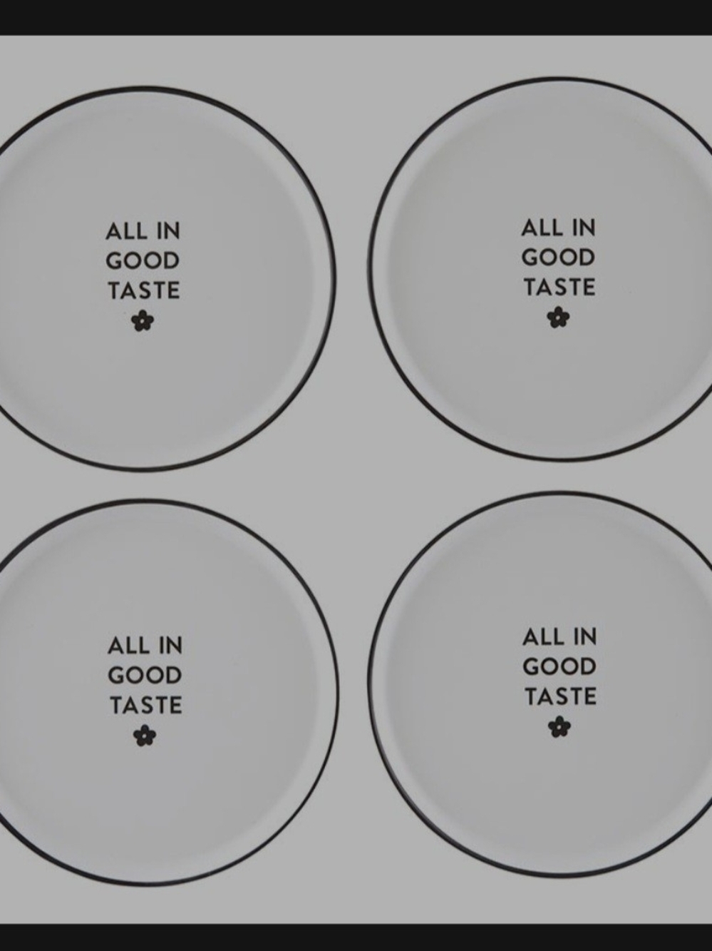 All In Good Taste Appetizer Plates - Set of 4